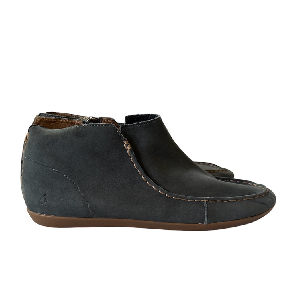 OluKai Women's Moccasins in Dark Gray and Brown